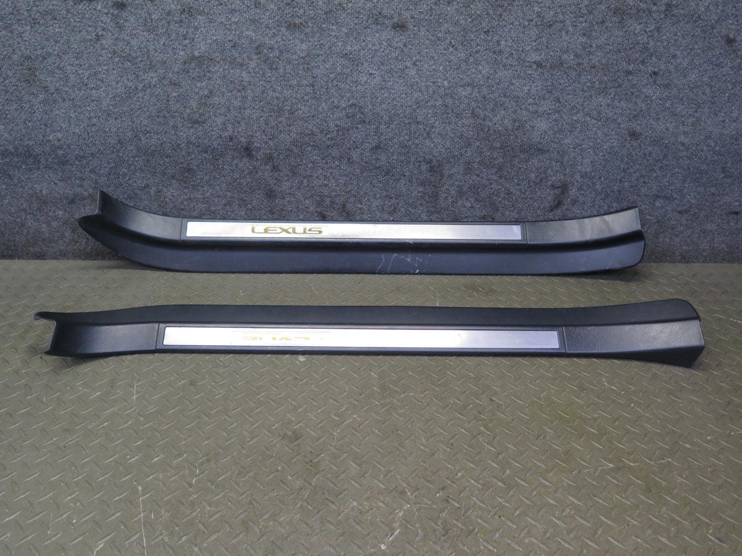 02-05 Lexus SC430 Set of 2 Left & Right Door Step Scuff Sill Plate Trim OEM