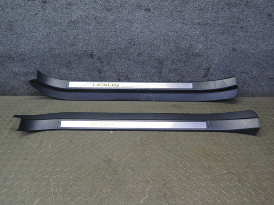 02-05 Lexus SC430 Set of 2 Left & Right Door Step Scuff Sill Plate Trim OEM