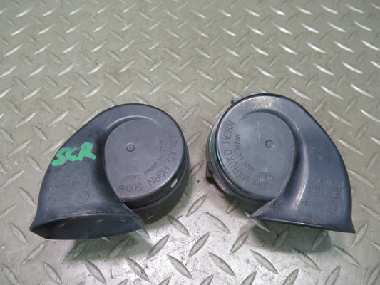 02-10 Lexus UZZ40L SC430 Set of 2 High & Low Tone Note Pitch Horn Signal OEM