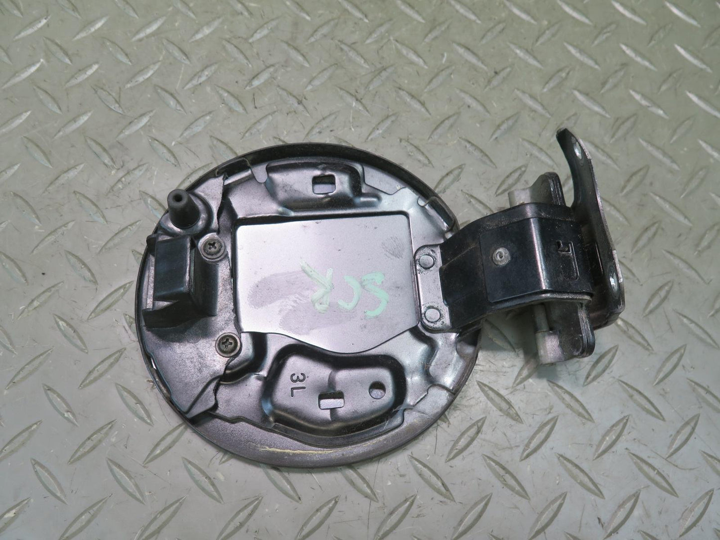 02-10 Lexus UZZ40L SC430 Fuel Tank Filler Door Lid Cover Black OEM