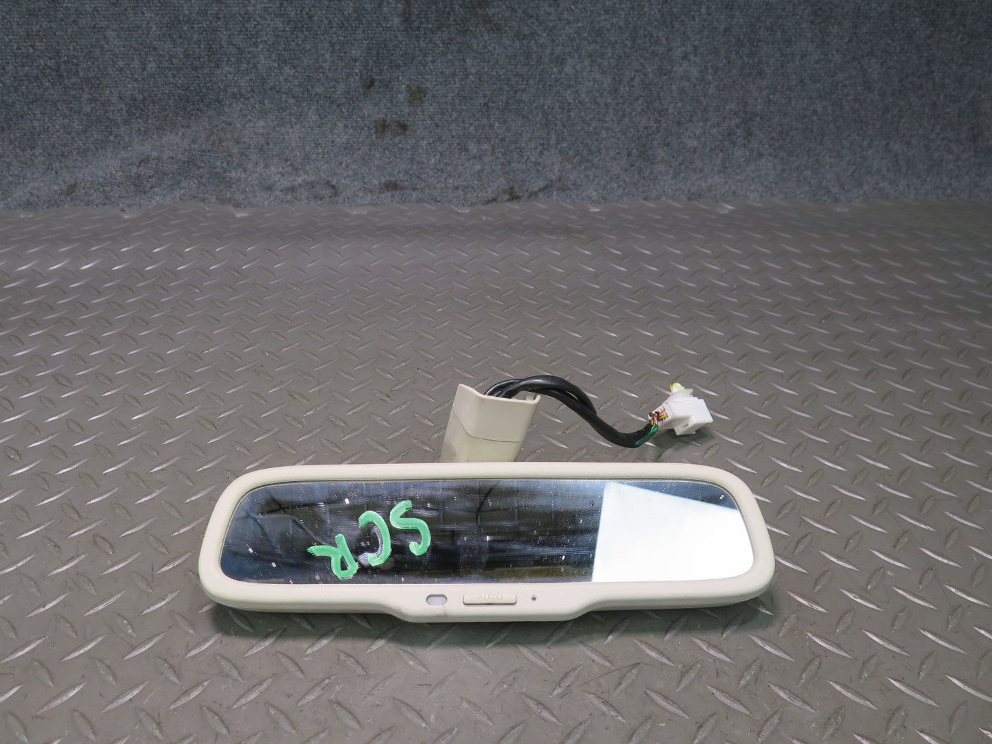 02-10 Lexus Z40 SC430 Auto Dimming Interior Rear View Mirror Ecru OEM