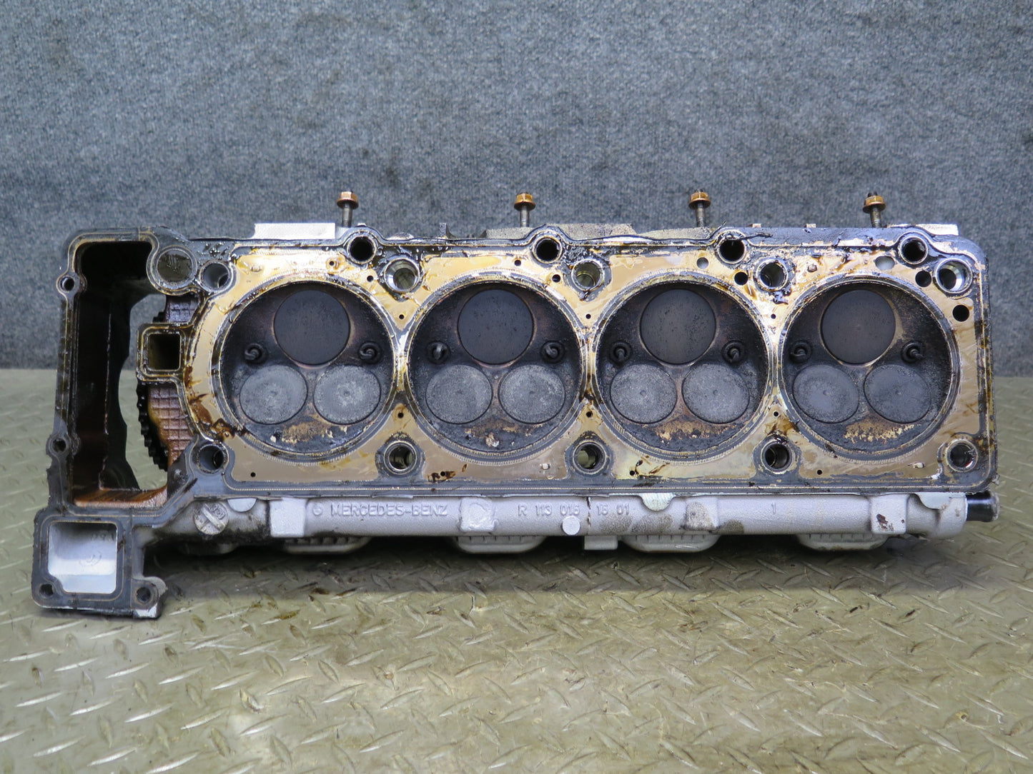99-02 Mercedes R129 SL500 5.0L 113.961 Engine Left Cylinder Head w Camshaft OEM
