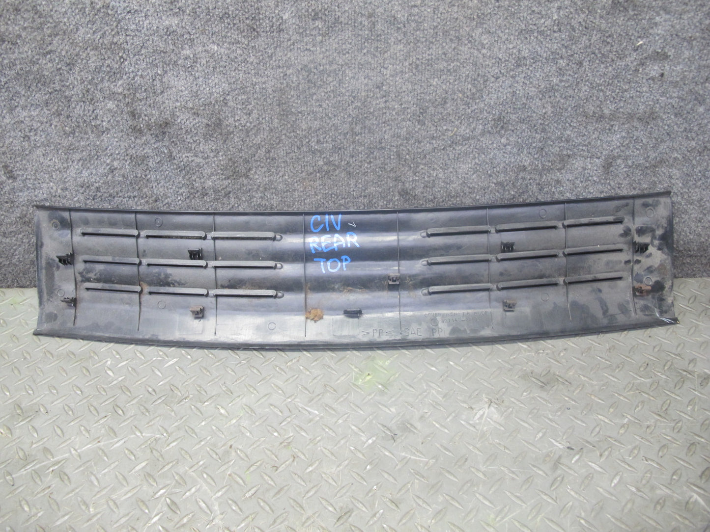 99-01 Isuzu Vehicross Rear Trunk Upper Headliner & Lower Scuff Trim Panel OEM