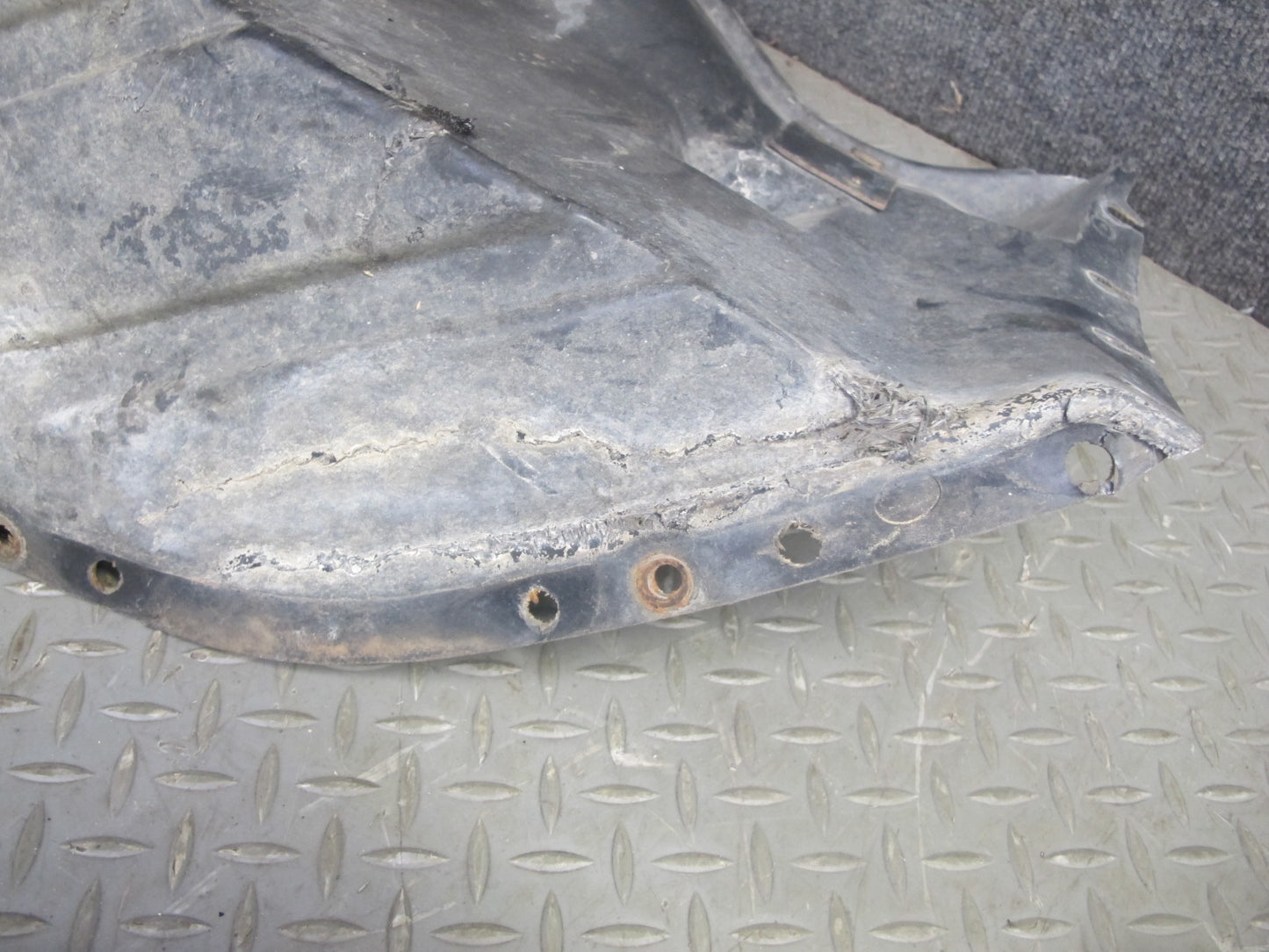 84-87 Chevrolet Corvette C4 Front Left Wheel Arch Fender Splash Guard Set OEM