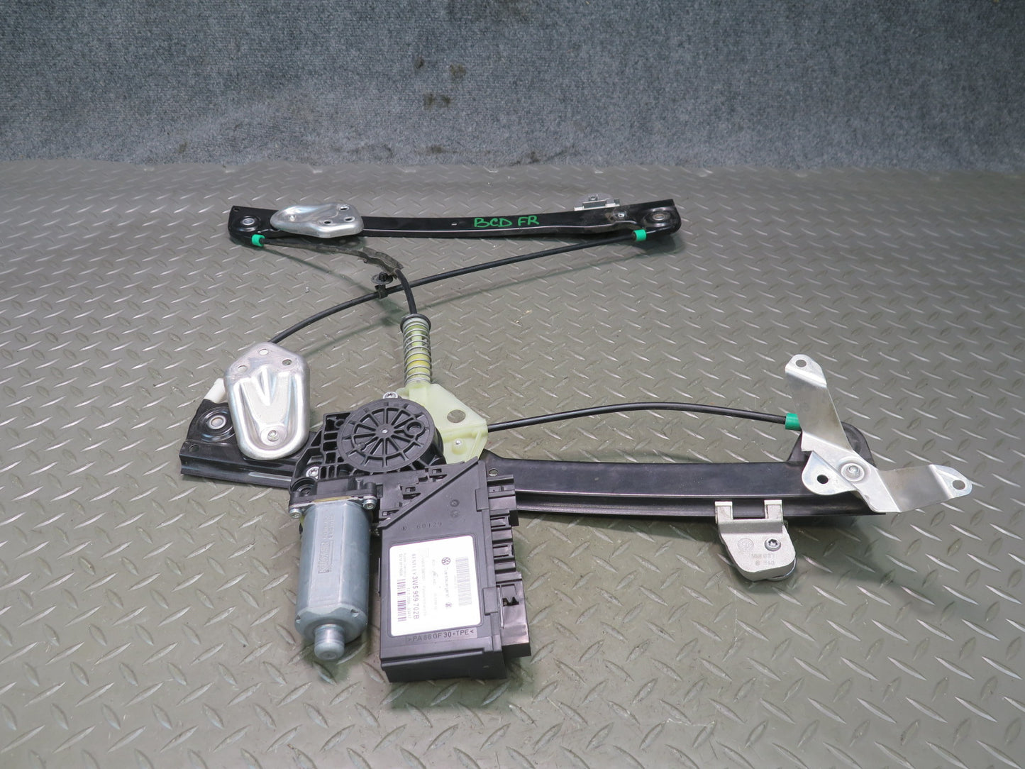 06-12 Bentley Continental Flying Spur Front Right Door Window Regulator W/ Motor