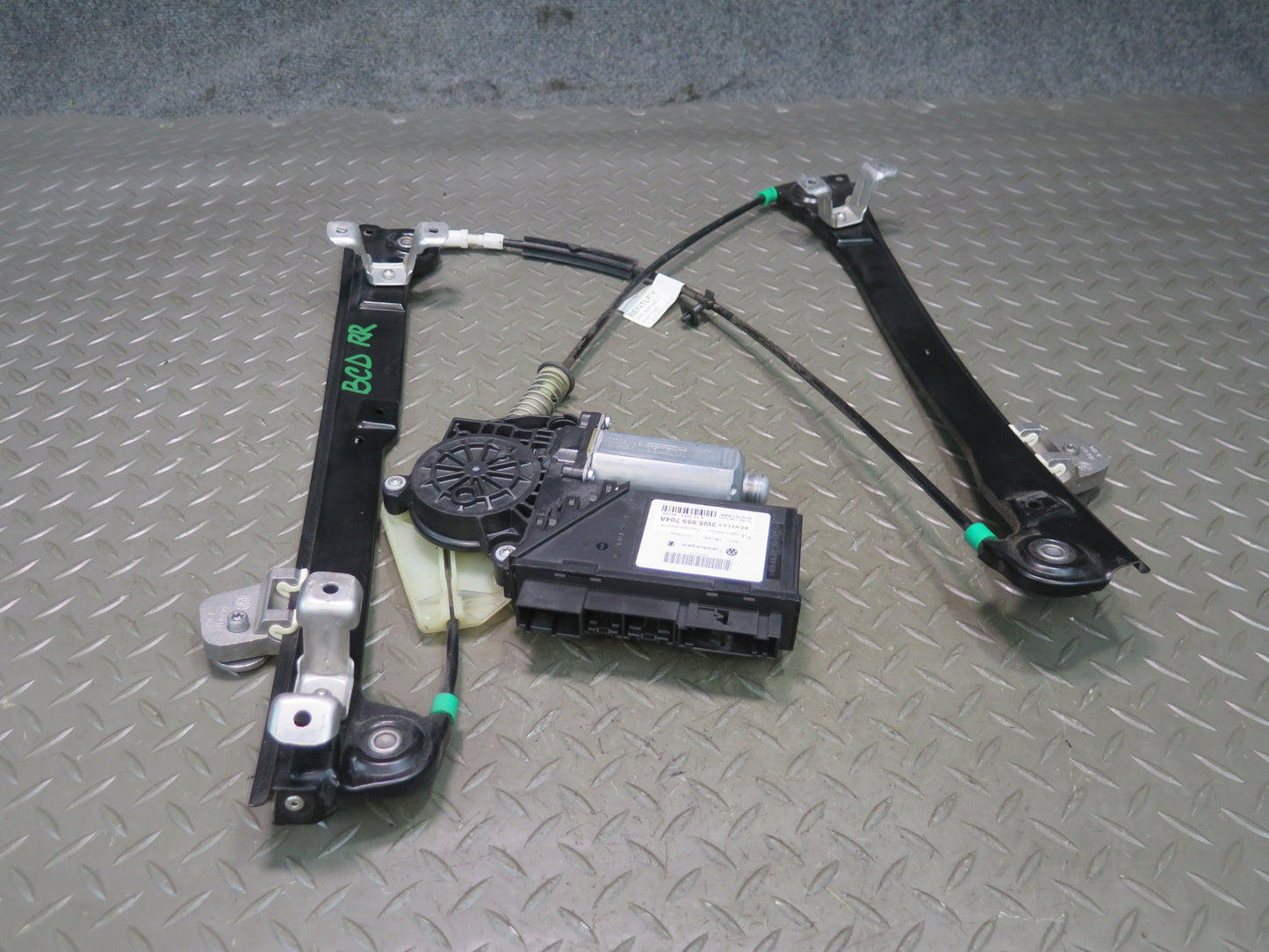 06-12 Bentley Continental Flying Spur Rear Right Door Window Regulator W/ Motor