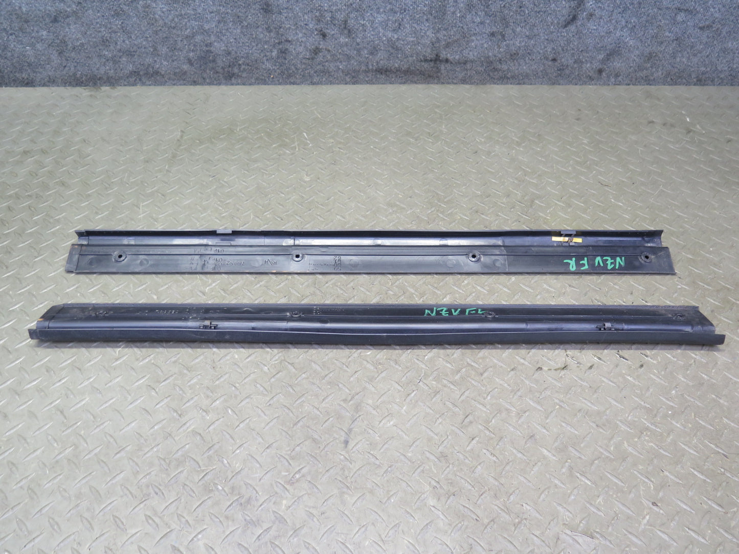 84-89 Nissan Z31 300ZX 2+0 Left & Right Door Scuff Sill Plate Trim Panel Set OEM
