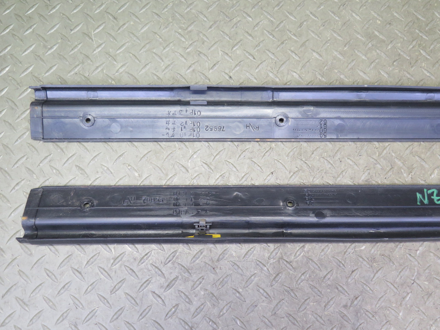 84-89 Nissan Z31 300ZX 2+0 Left & Right Door Scuff Sill Plate Trim Panel Set OEM