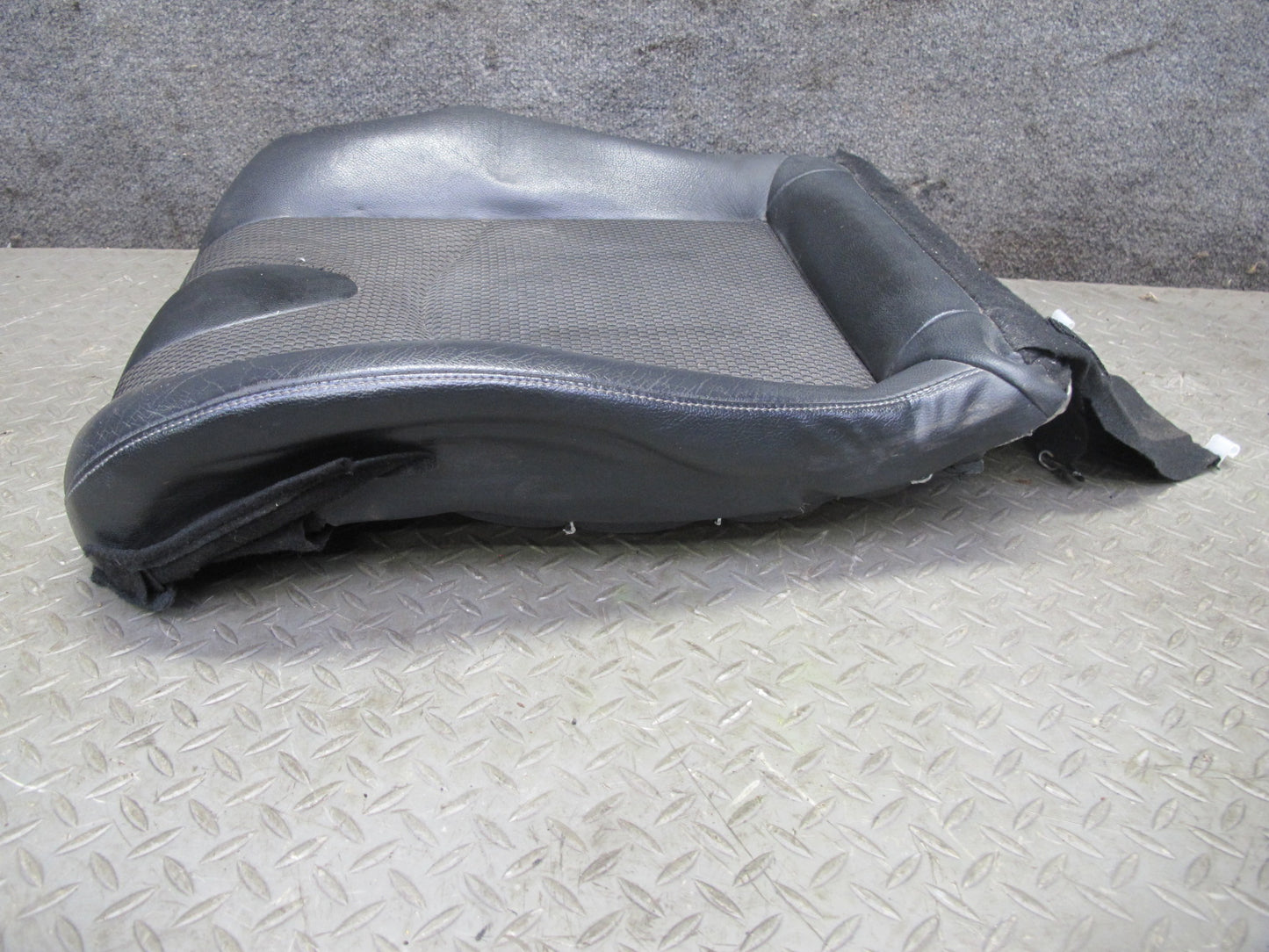 11-19 Nissan Z34 370Z Convert Front Left Seat Lower Leather Cushion Black OEM