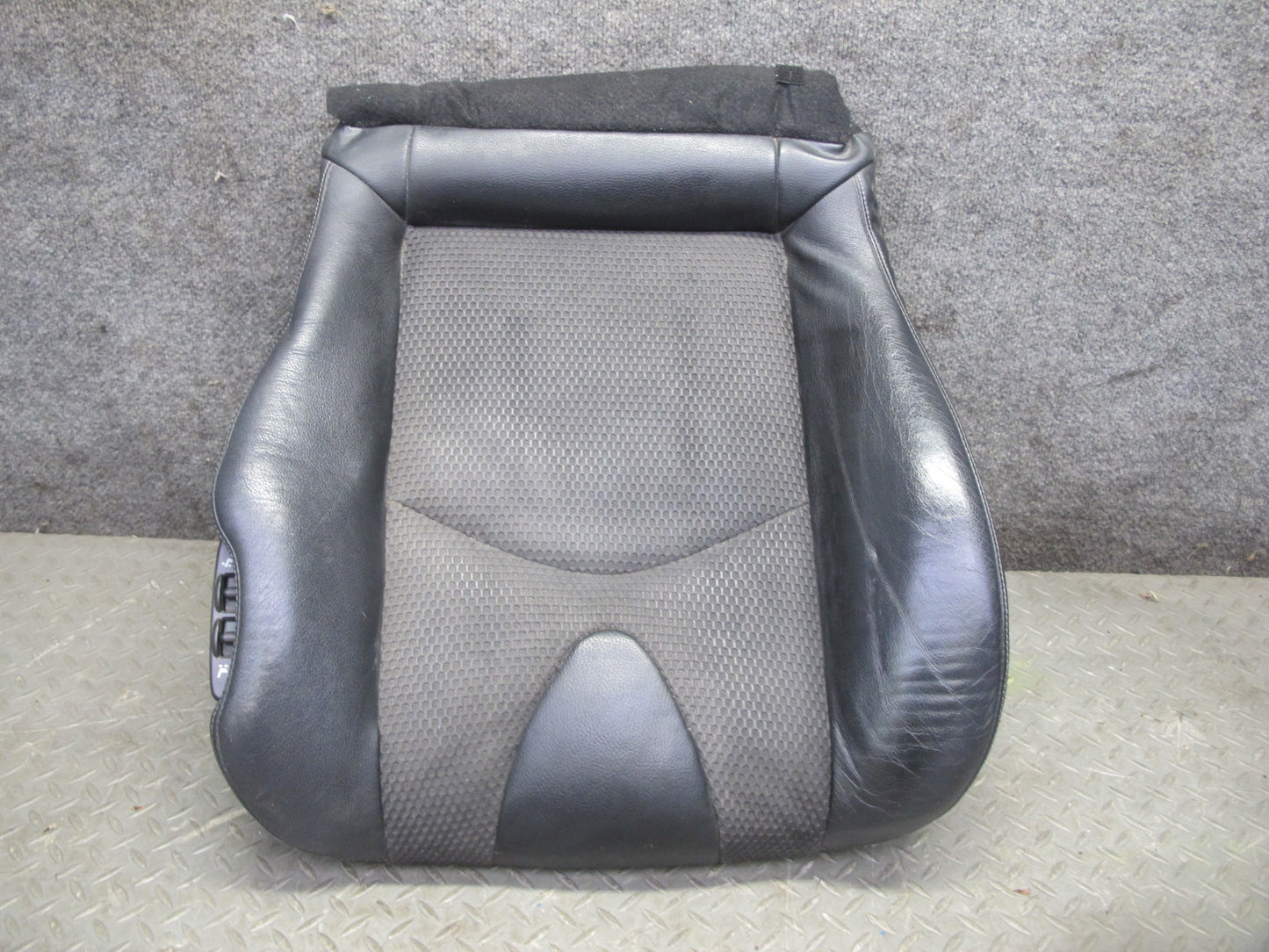 11-19 Nissan Z34 370Z Convert Front Left Seat Lower Leather Cushion Black OEM