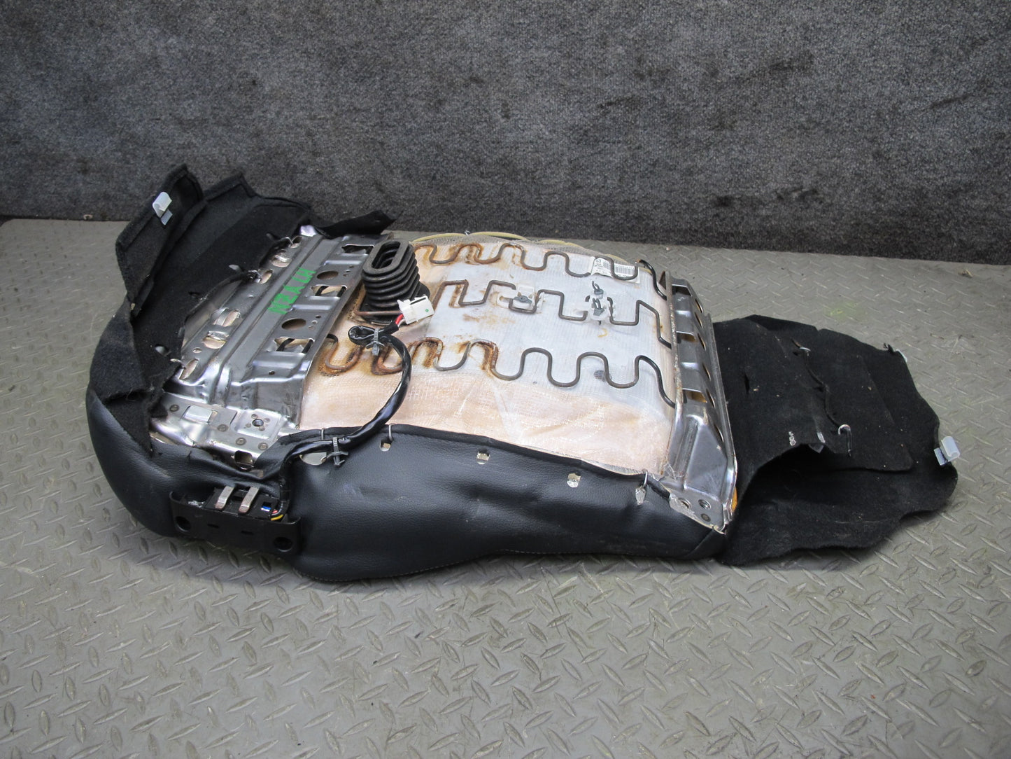 11-19 Nissan Z34 370Z Convert Front Left Seat Lower Leather Cushion Black OEM