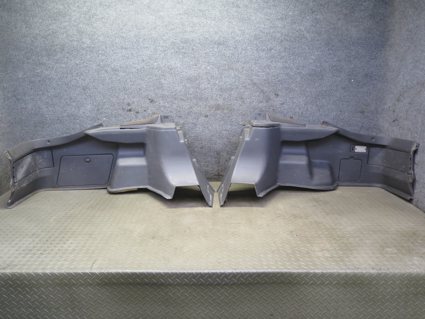 89-92 Toyota Supra MK3 Rear Left & Right Quarter Trunk Trim Cover Panel Gray OEM