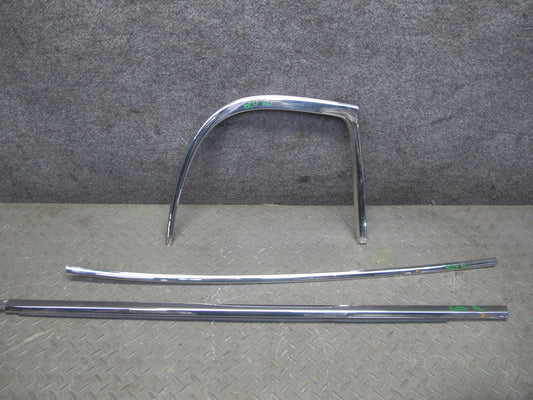 2006-2012 Bentley Flying Spur Rear Left Door Window Chrome Trim Molding Set