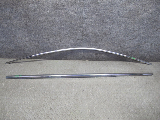 2006-2012 Bentley Flying Spur Front Left Door Window Chrome Trim Molding Set