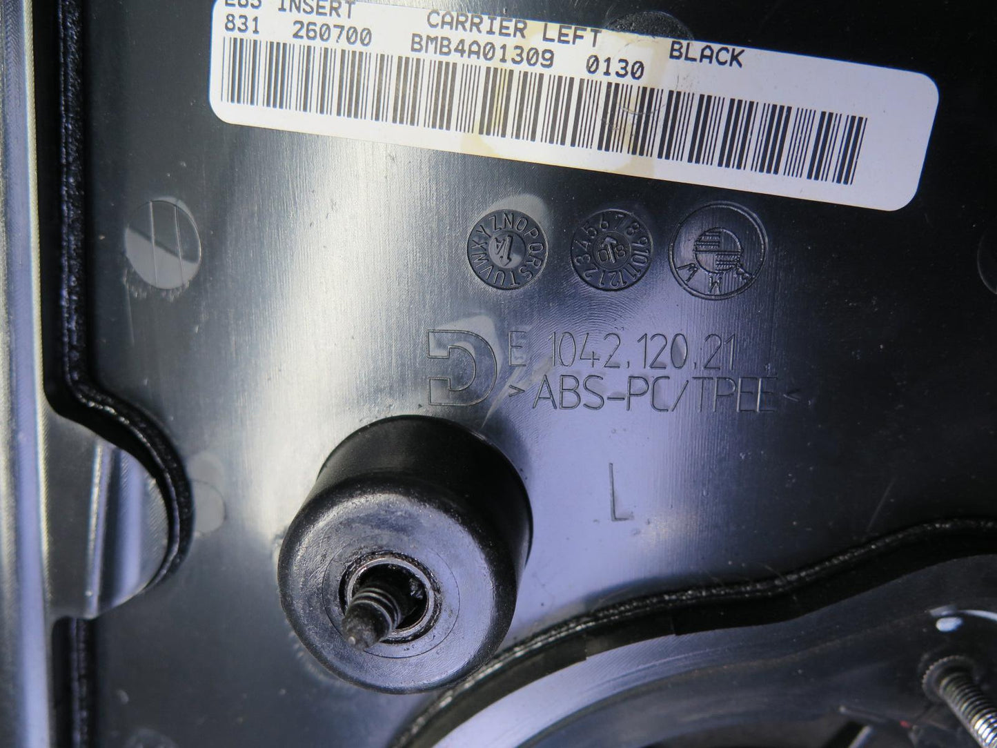 06-08 BMW E85 Z4 Set of 2 Left & Right Door Interior Trim Panel Black & RED OEM