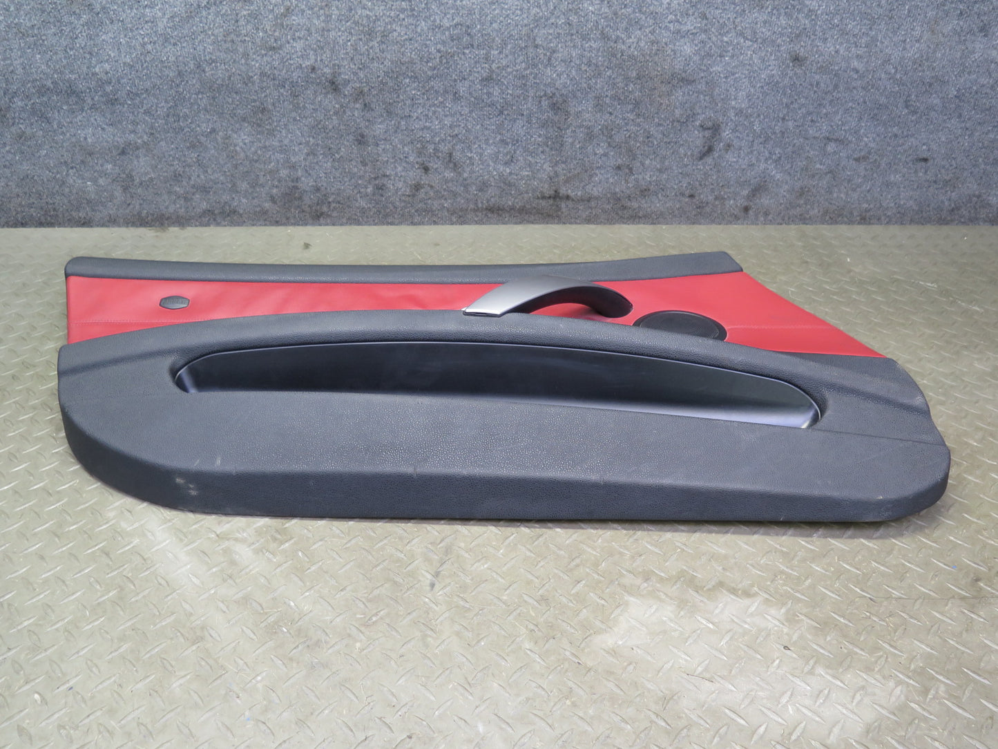 06-08 BMW E85 Z4 Set of 2 Left & Right Door Interior Trim Panel Black & RED OEM