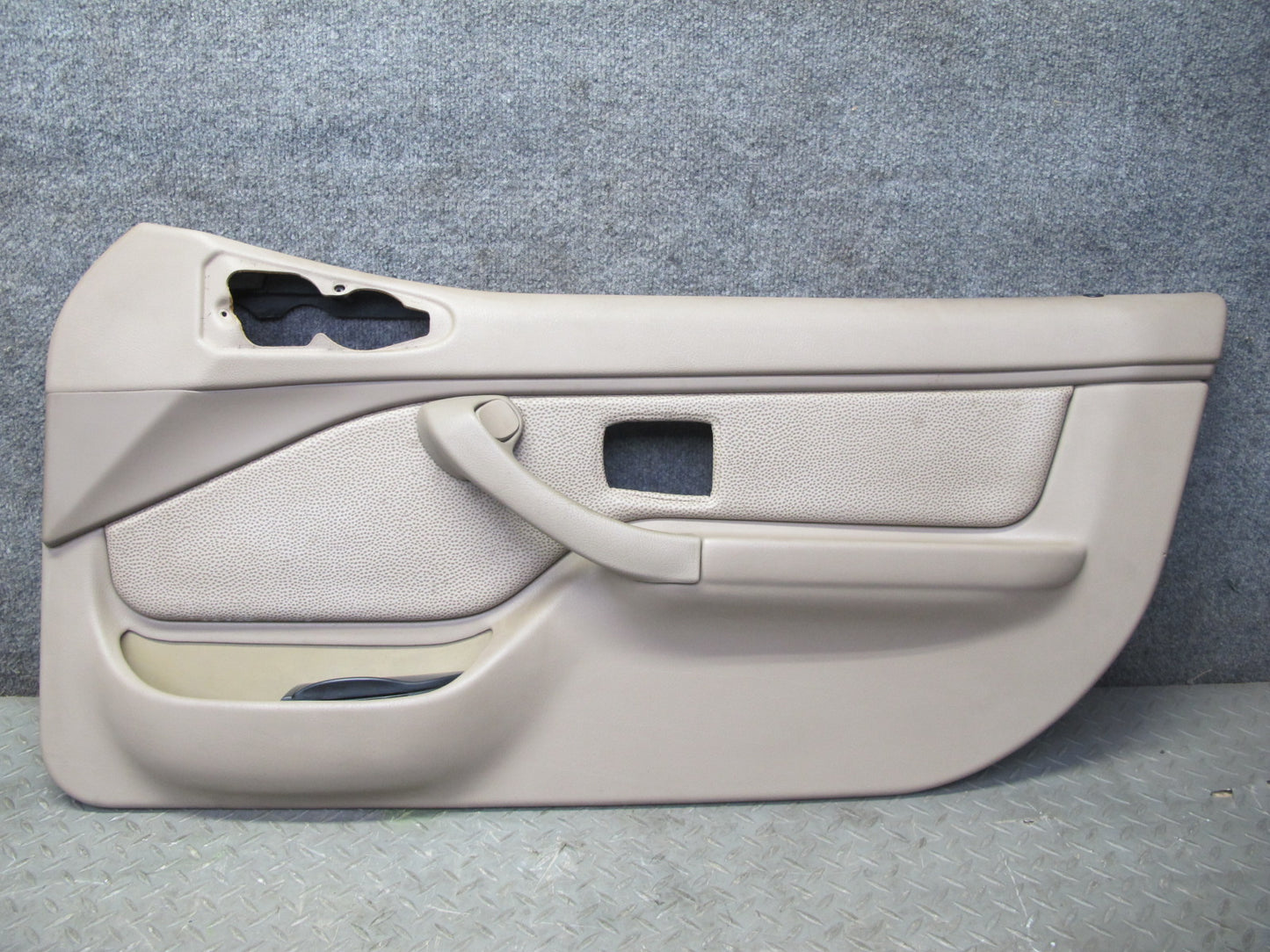 96-98 BMW E36/7 Z3 Right Passenger Door Interior Trim Panel Sand Beige OEM