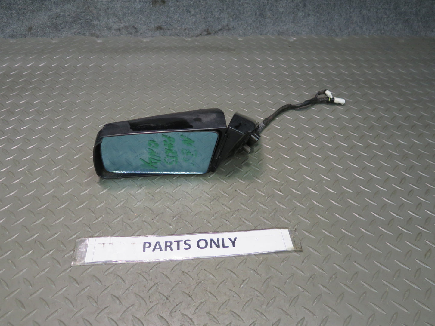 85-89 Nissan Z31 300ZX 2+0 Left Door Side View Exterior Power Heated Mirror Dmgd
