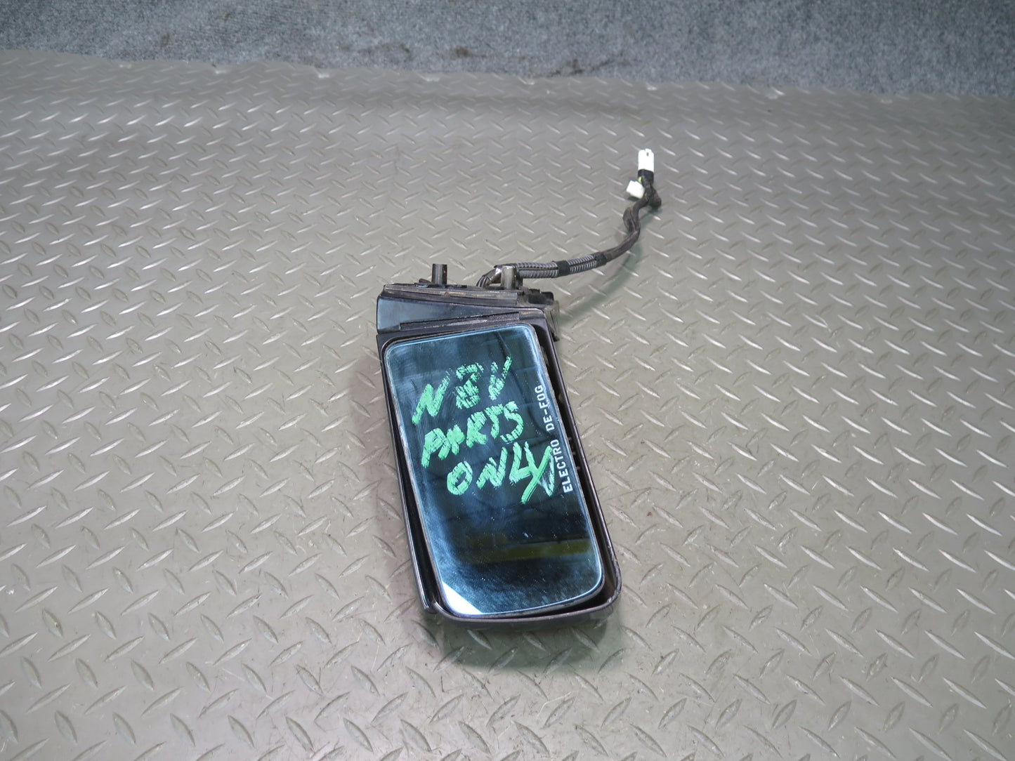 85-89 Nissan Z31 300ZX 2+0 Left Door Side View Exterior Power Heated Mirror Dmgd