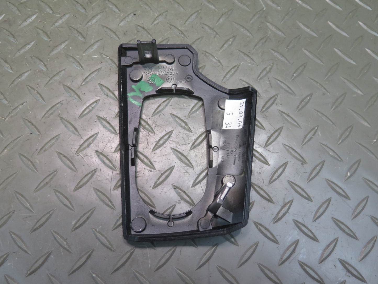 06-08 BMW E86 E85 Z4 Dash Front Left Air Vent Wood Trim Bezel Panel