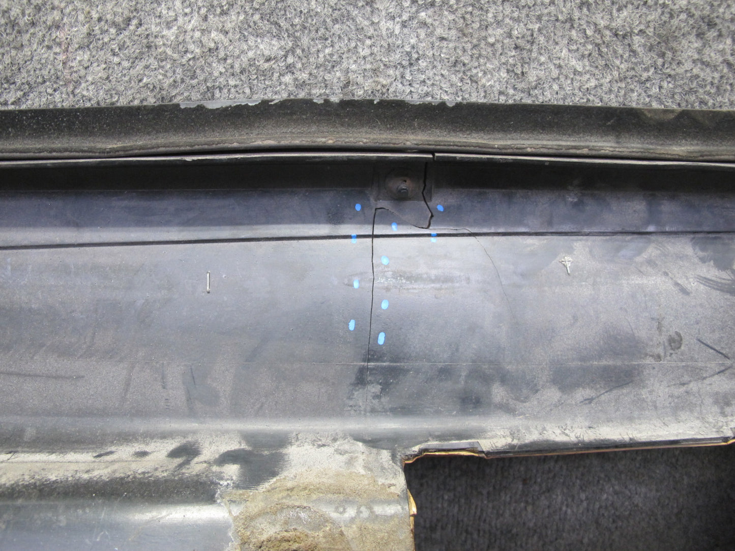 84-89 Chevrolet Corvette C4 Coupe Right Door Interior Trim Cover Panel Black OEM