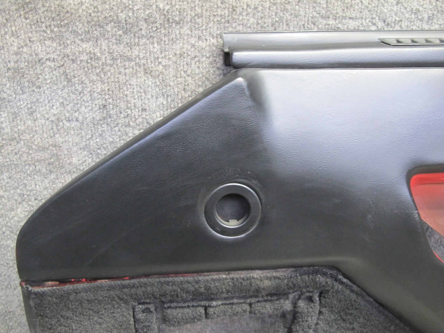 84-89 Chevrolet Corvette C4 Coupe Right Door Interior Trim Cover Panel Black OEM