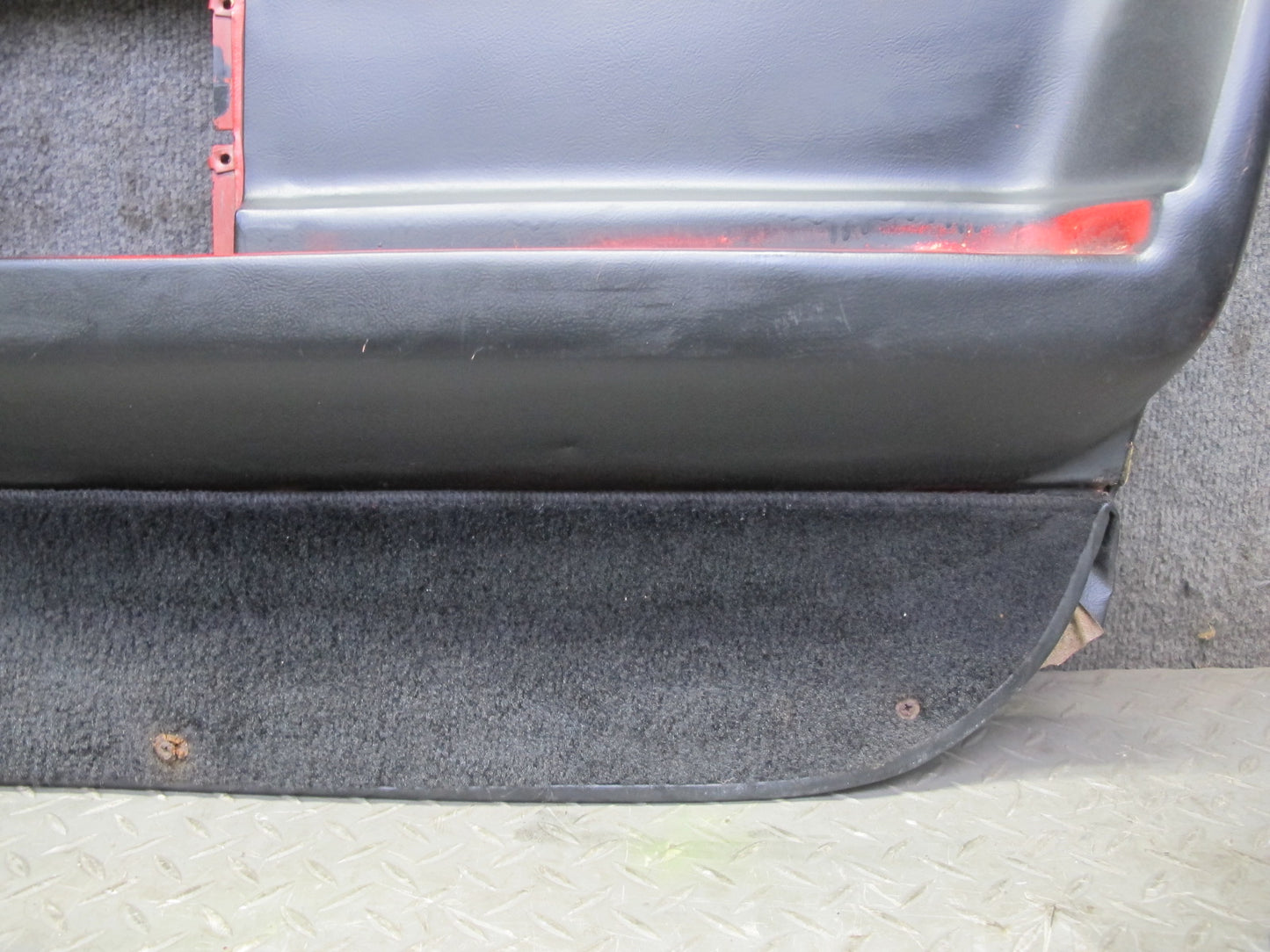 84-89 Chevrolet Corvette C4 Coupe Right Door Interior Trim Cover Panel Black OEM