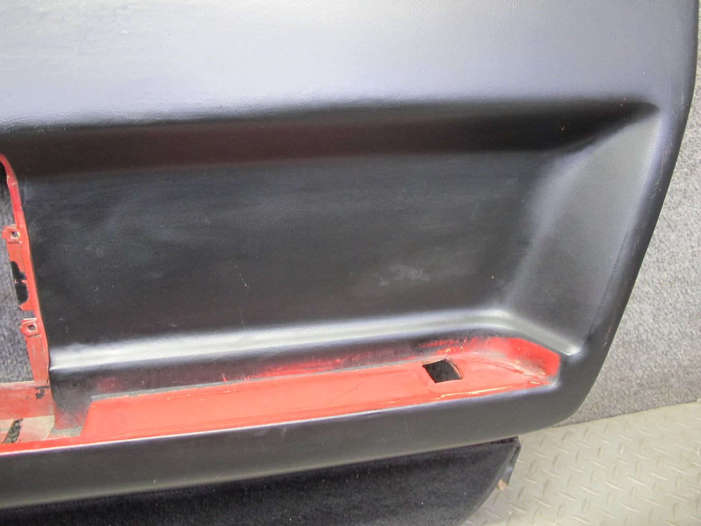 84-89 Chevrolet Corvette C4 Coupe Right Door Interior Trim Cover Panel Black OEM