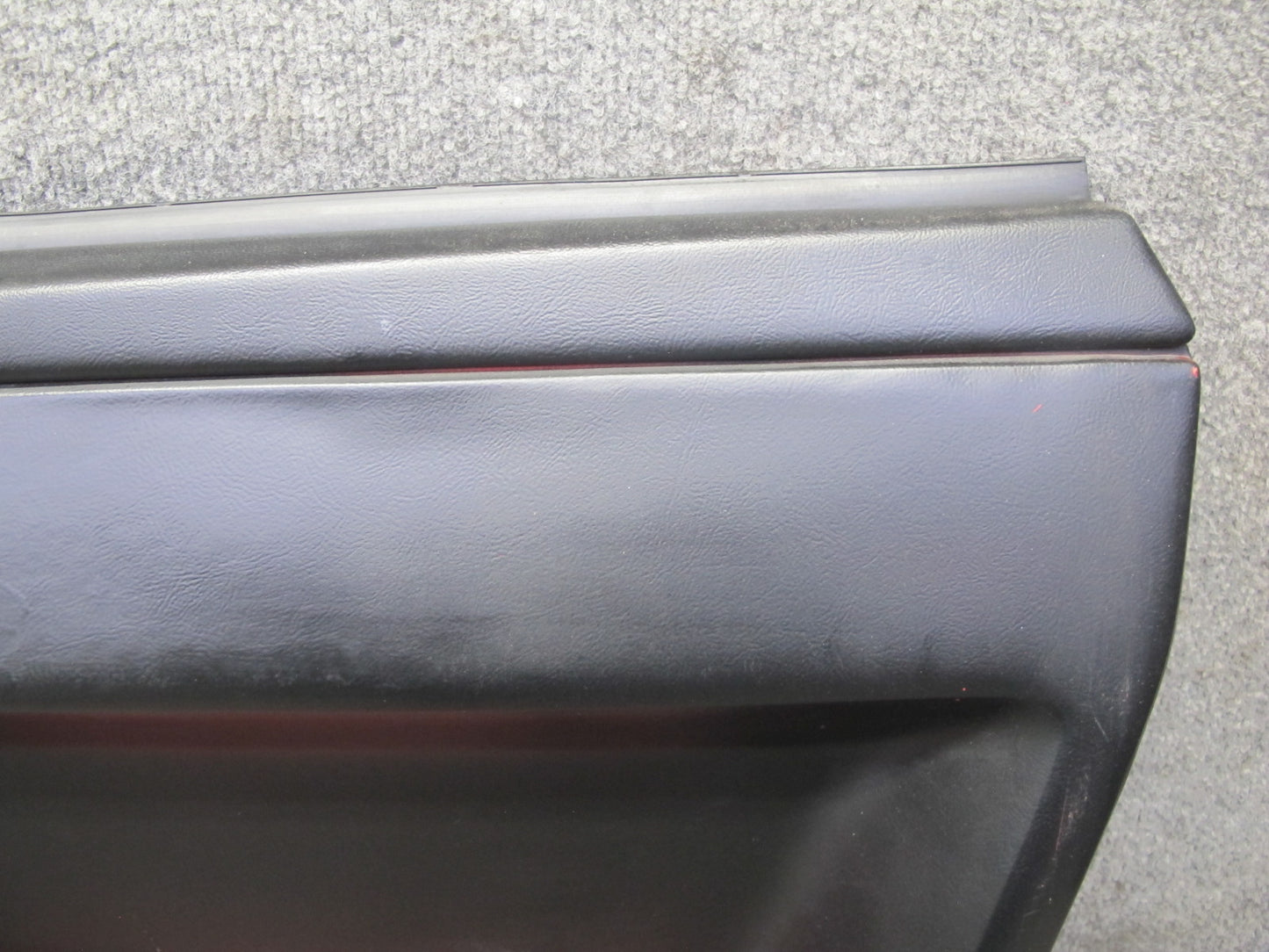 84-89 Chevrolet Corvette C4 Coupe Right Door Interior Trim Cover Panel Black OEM