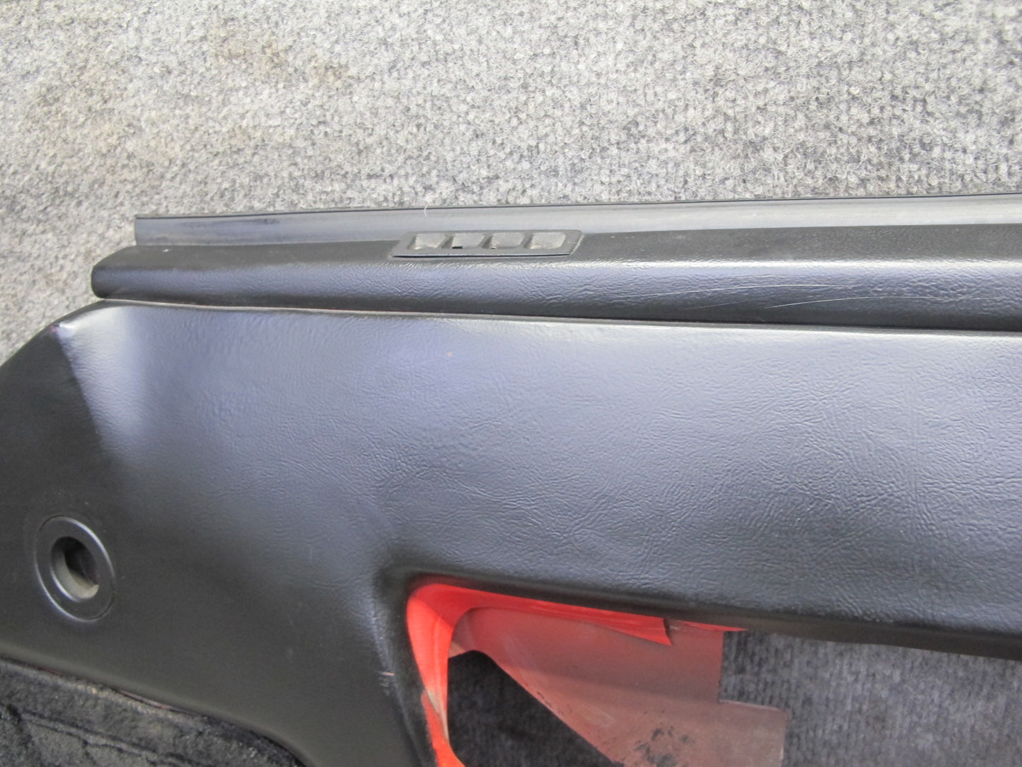 84-89 Chevrolet Corvette C4 Coupe Right Door Interior Trim Cover Panel Black OEM