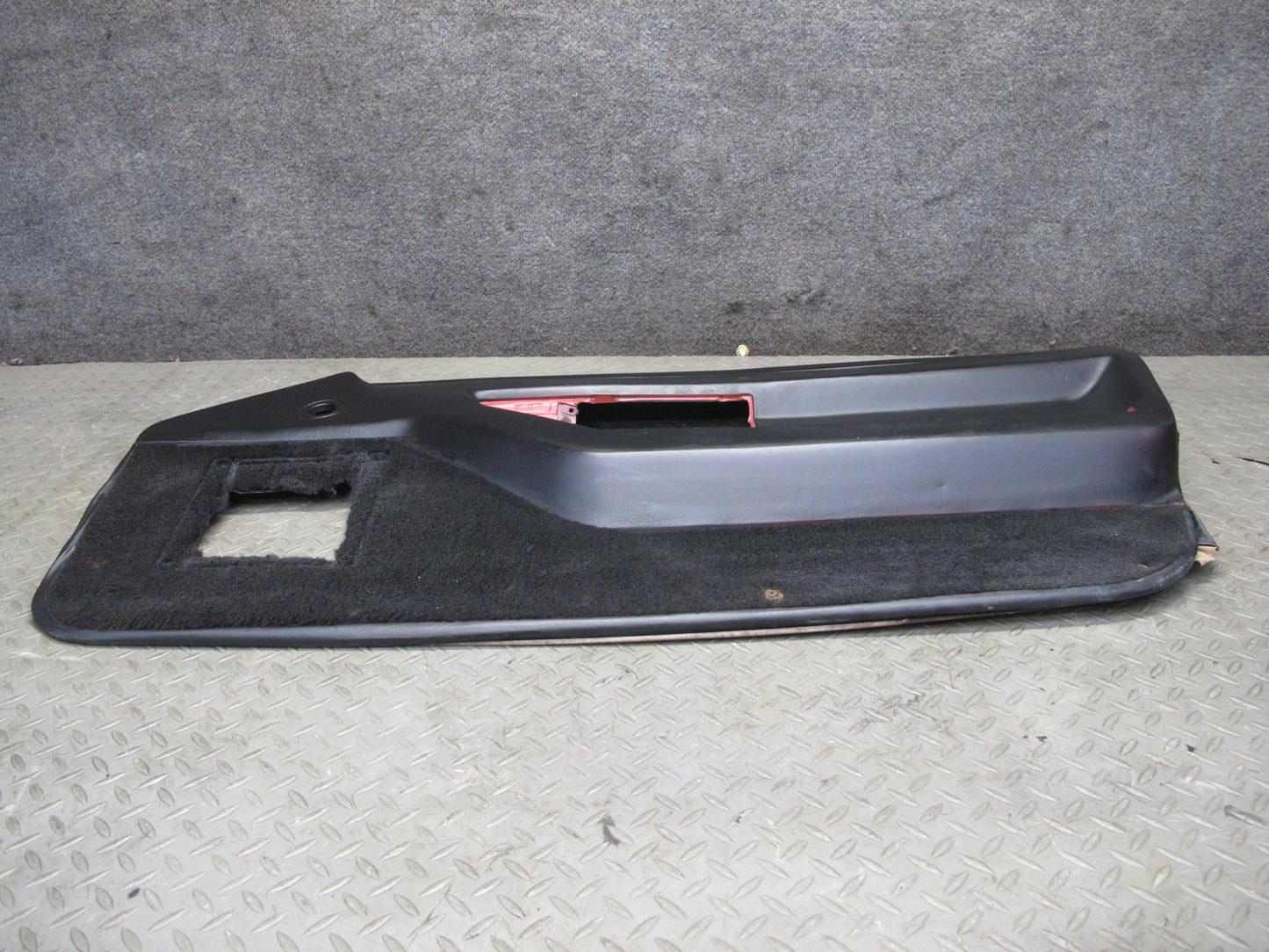 84-89 Chevrolet Corvette C4 Coupe Right Door Interior Trim Cover Panel Black OEM
