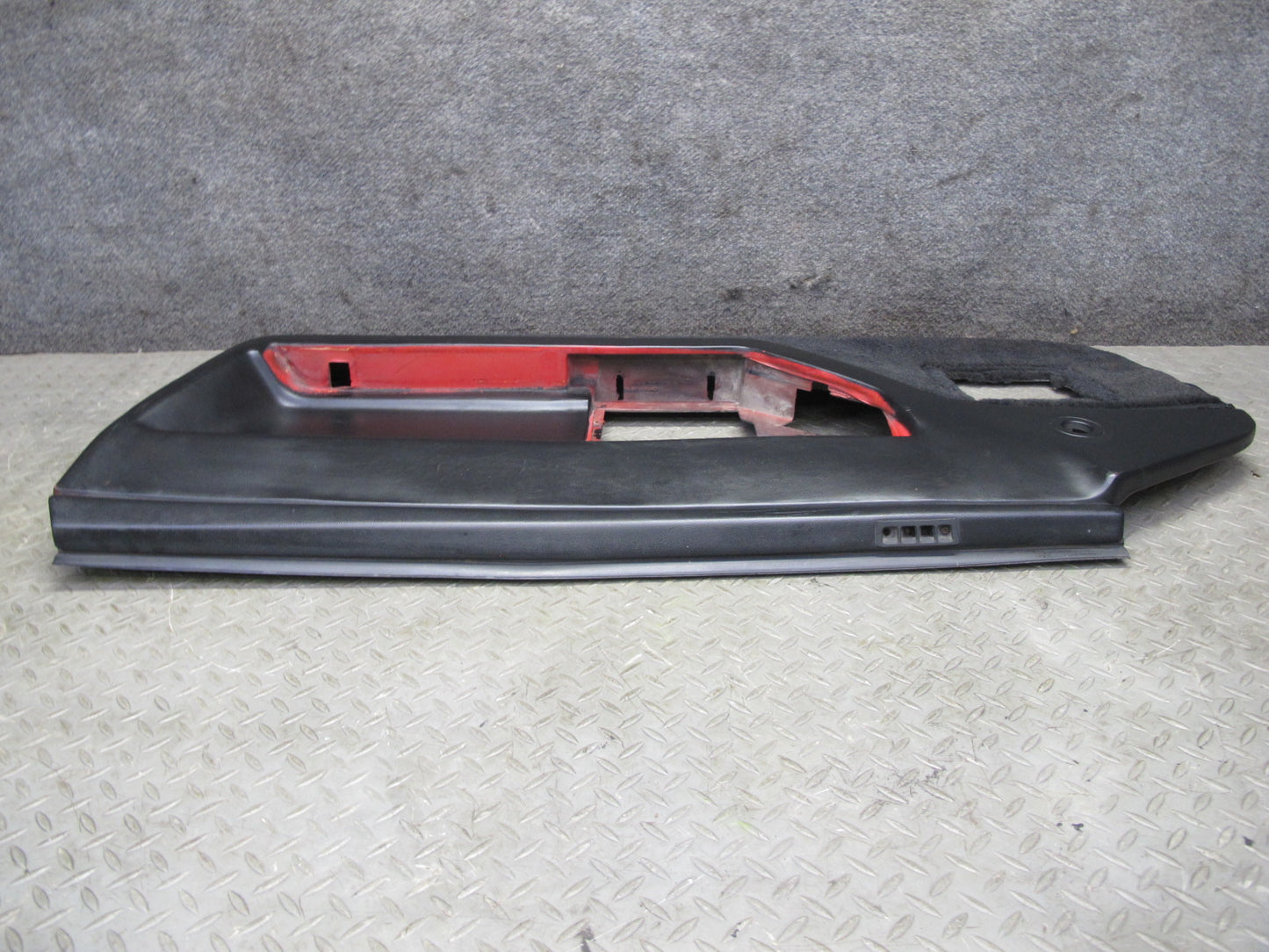 84-89 Chevrolet Corvette C4 Coupe Right Door Interior Trim Cover Panel Black OEM