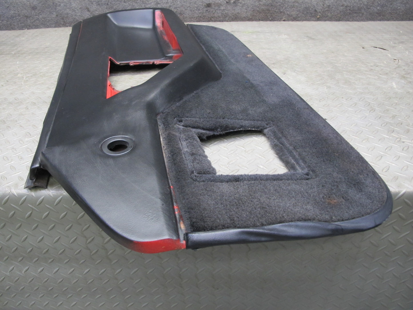 84-89 Chevrolet Corvette C4 Coupe Right Door Interior Trim Cover Panel Black OEM