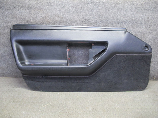 84-89 Chevrolet Corvette C4 Coupe Left Door Interior Trim Cover Panel Black OEM