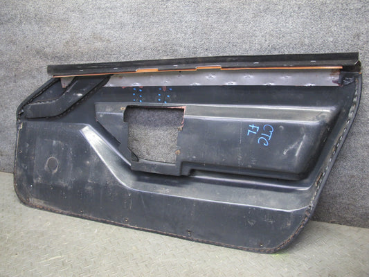 84-89 Chevrolet Corvette C4 Coupe Left Door Interior Trim Cover Panel Black OEM