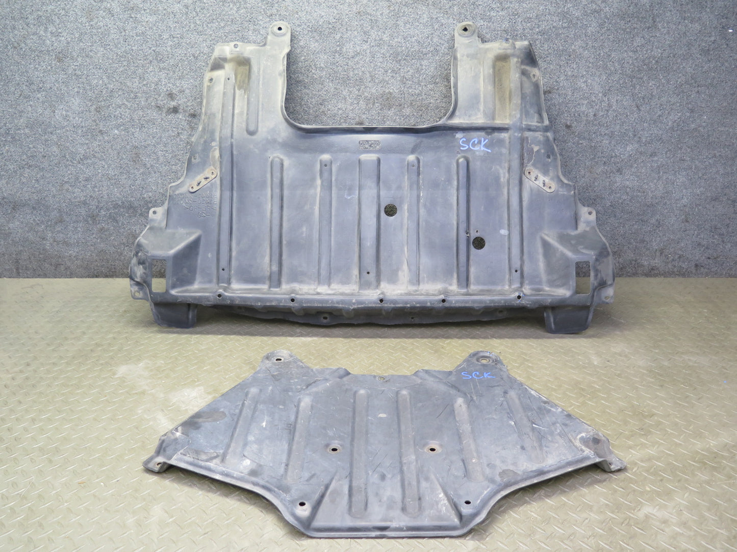 02-10 Lexus UZZ40L SC430 Under Engine Lower Splash Shield Guard Cover Set OEM