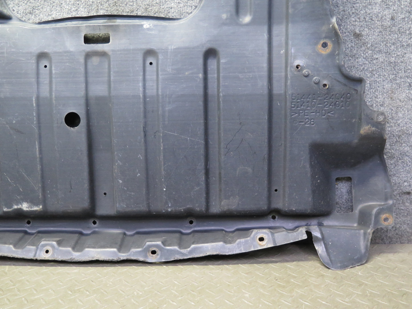 02-10 Lexus UZZ40L SC430 Under Engine Lower Splash Shield Guard Cover Set OEM