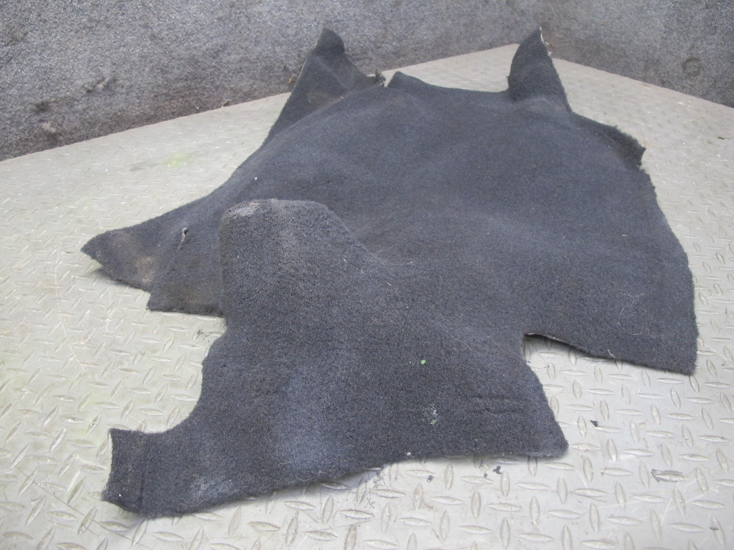 91-94 Chevrolet Corvette C4 Rear Left & Right Trunk Carpet Trim Cover Set OEM