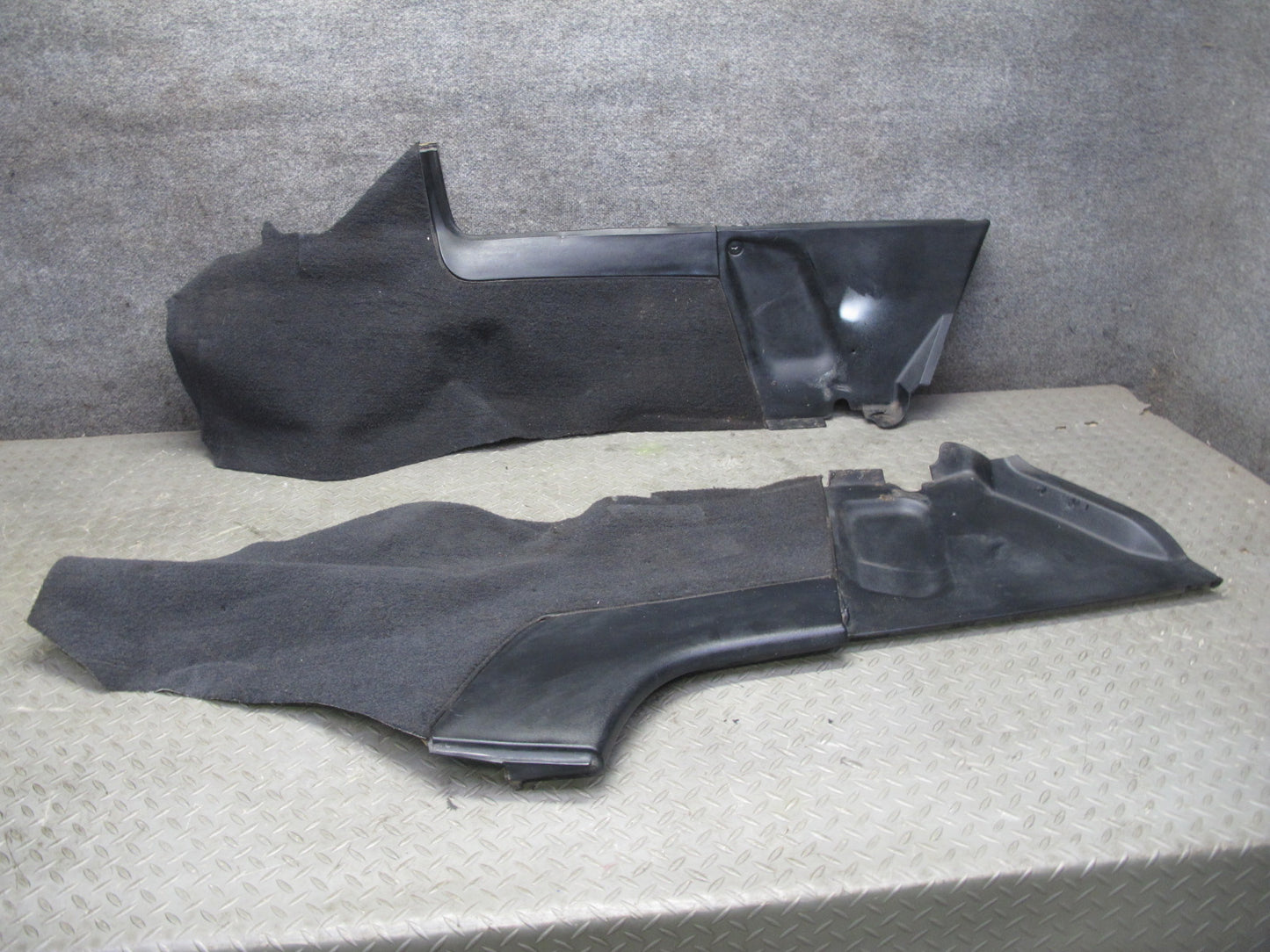 90-93 Chevrolet Corvette C4 Set of 2 Center Console Carpet Trim Cover Panel OEM