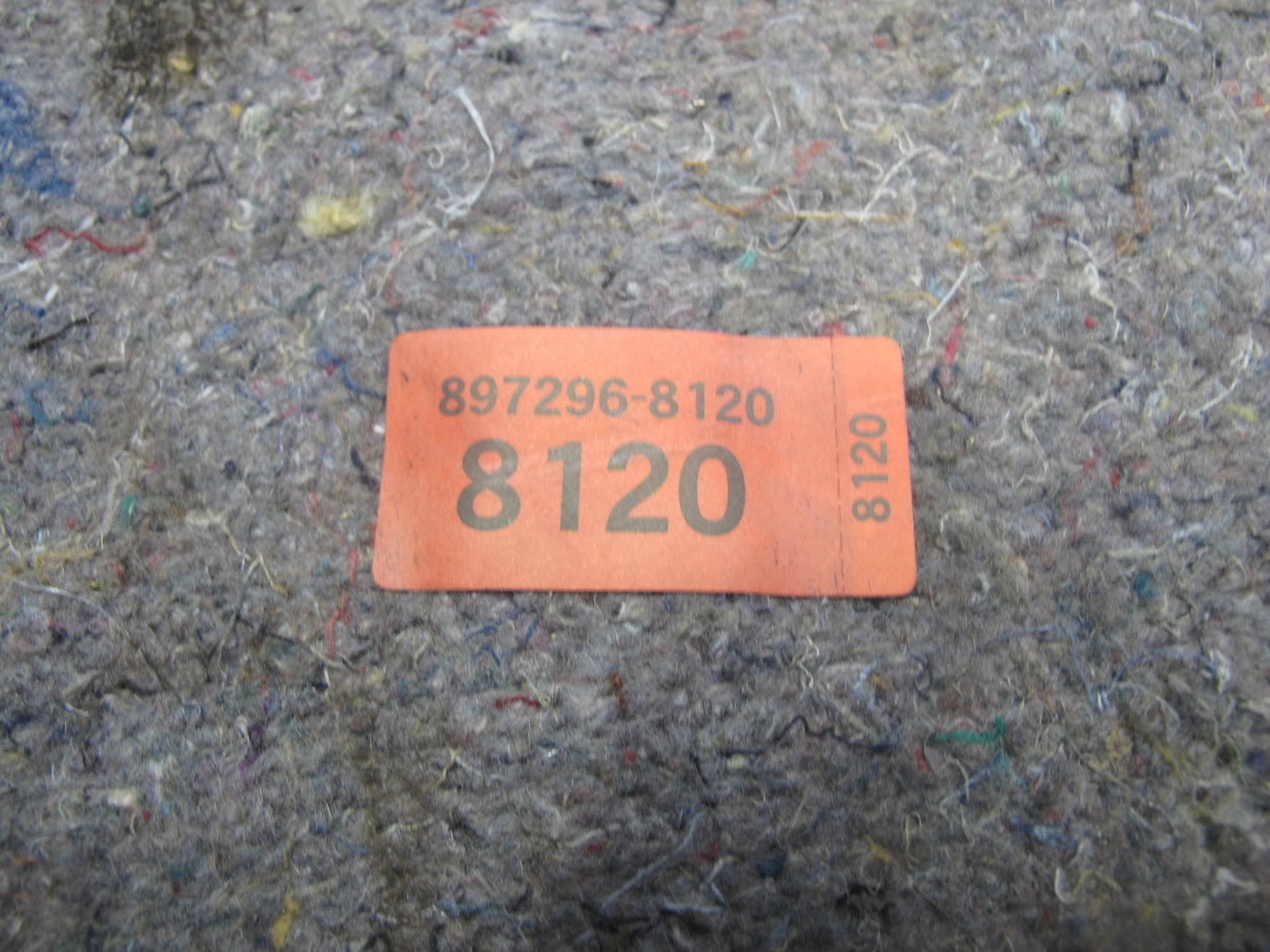 99-01 Isuzu Vehicross Rear Interior Floor Cargo Carpet OEM