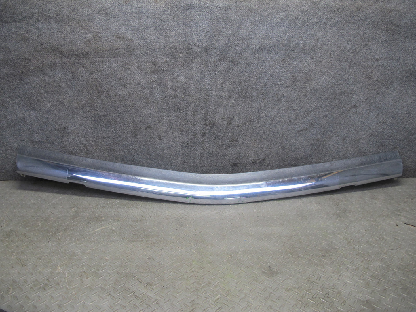 73-89 Mercedes R107 Front Bumper Upper Chrome Molding Trim Cover Panel OEM