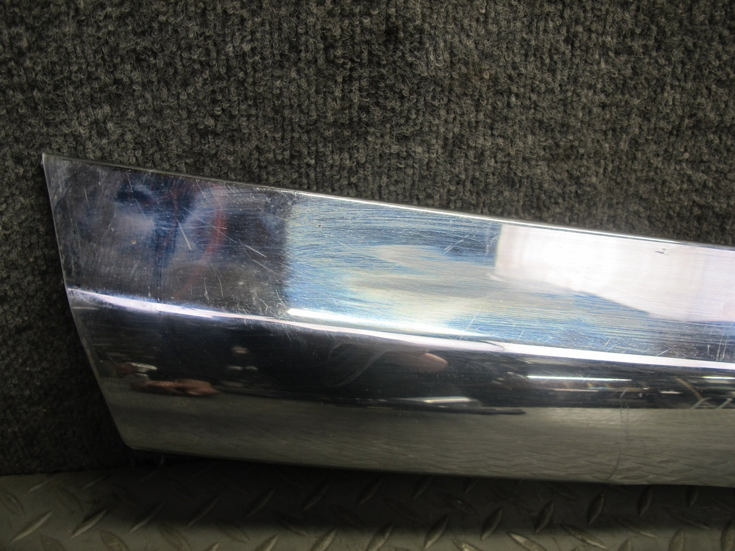 73-89 Mercedes R107 Front Bumper Upper Chrome Molding Trim Cover Panel OEM