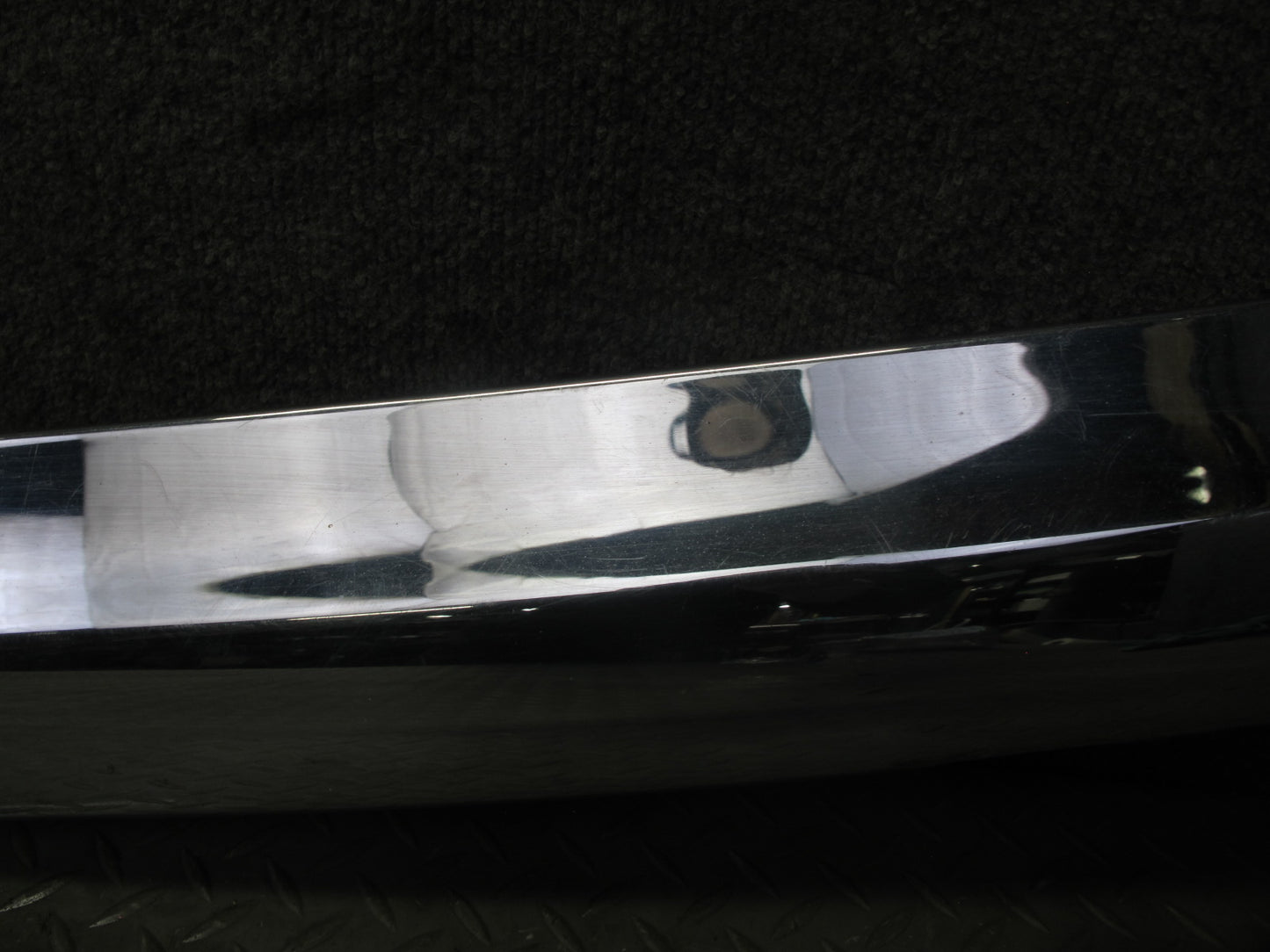 73-89 Mercedes R107 Front Bumper Upper Chrome Molding Trim Cover Panel OEM