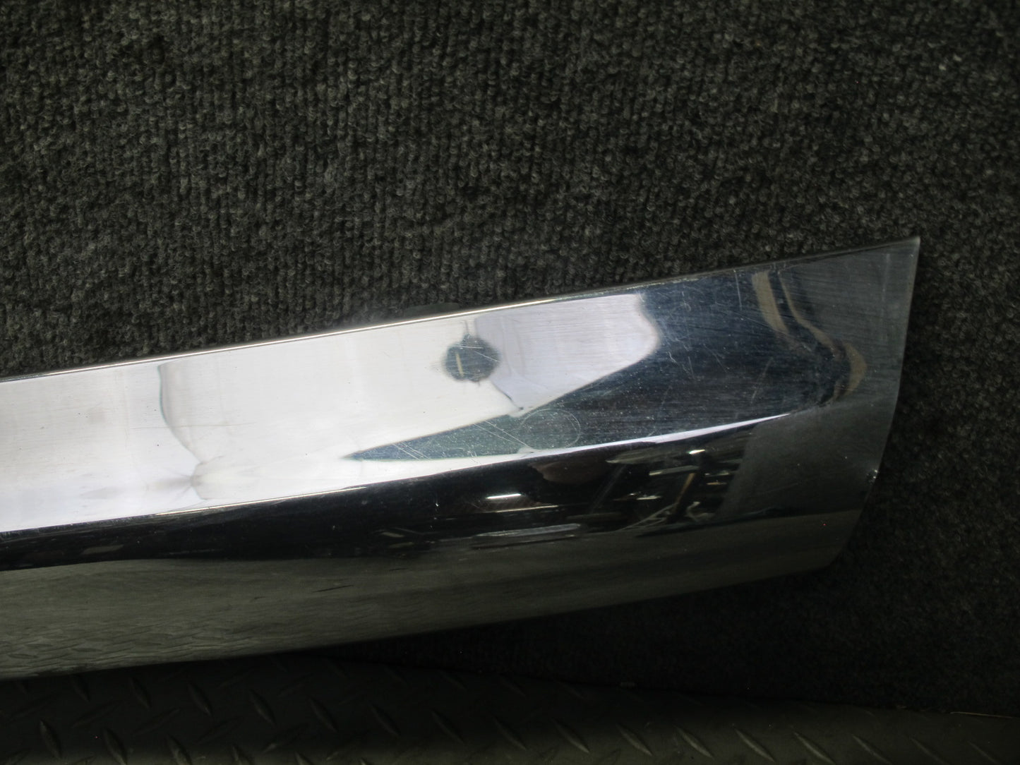 73-89 Mercedes R107 Front Bumper Upper Chrome Molding Trim Cover Panel OEM