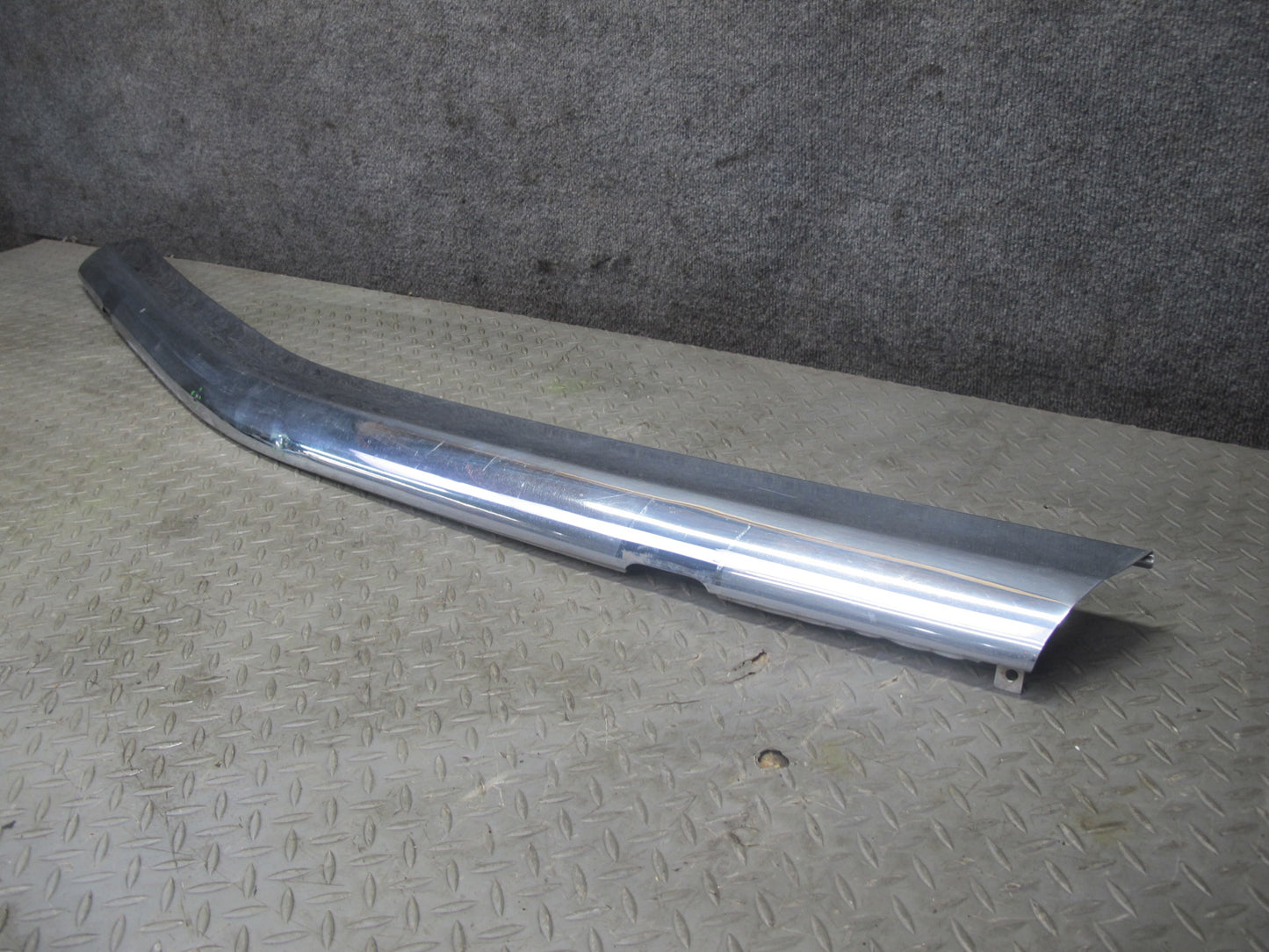 73-89 Mercedes R107 Front Bumper Upper Chrome Molding Trim Cover Panel OEM