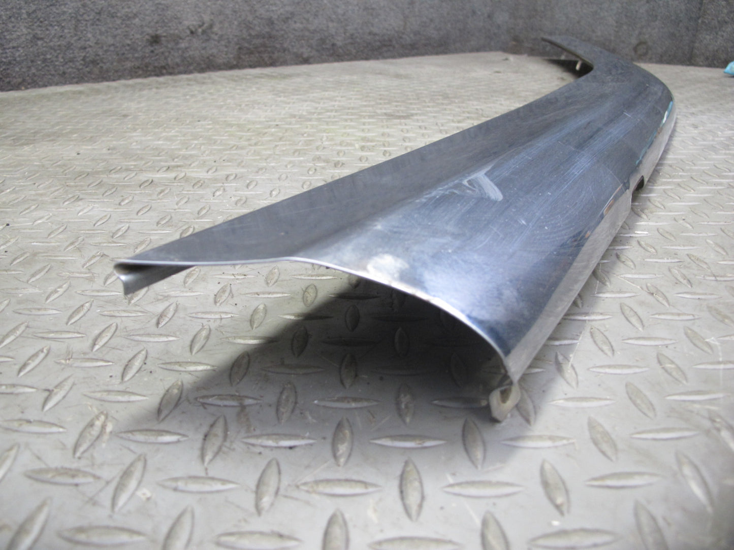 73-89 Mercedes R107 Front Bumper Upper Chrome Molding Trim Cover Panel OEM