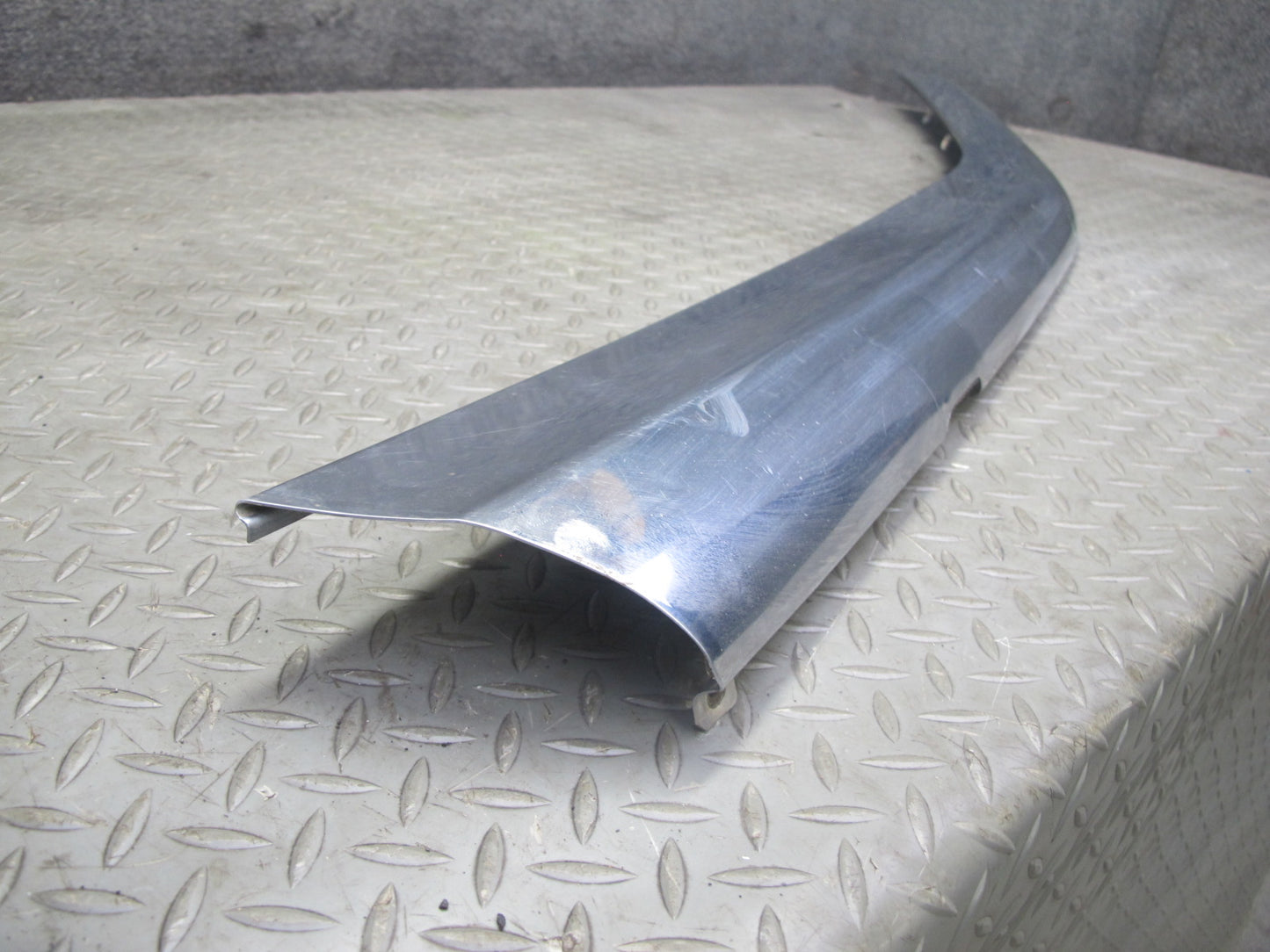 73-89 Mercedes R107 Front Bumper Upper Chrome Molding Trim Cover Panel OEM