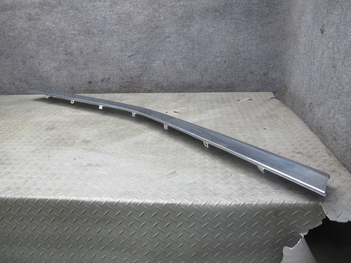73-89 Mercedes R107 Front Bumper Upper Chrome Molding Trim Cover Panel OEM