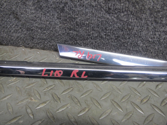 2014-2020 Infiniti QX60 Rear Left Door Window Chrome Trim Molding Set of 2