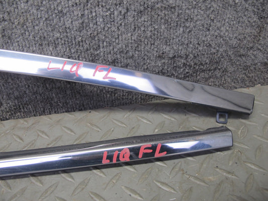 2014-2020 Infiniti QX60 Front Left Door Window Chrome Trim Molding Set of 2